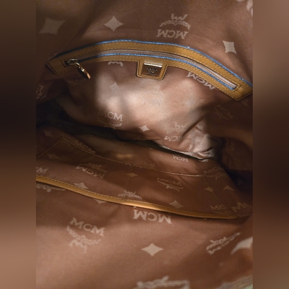 MCM Hobo Bag/Shoulder Bag Cognac Visetos made in Korea - Picture 13 of 13